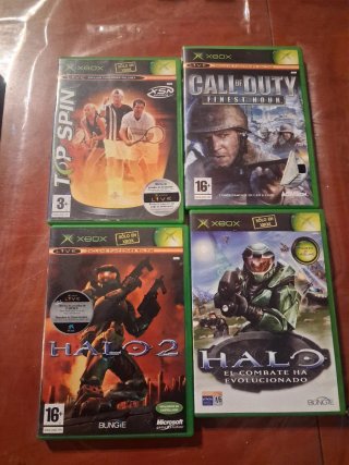 Xbox Clásica Negra + 16 Juegos + Mando