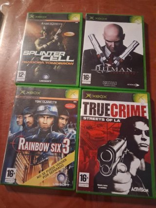Xbox Clásica Negra + 16 Juegos + Mando