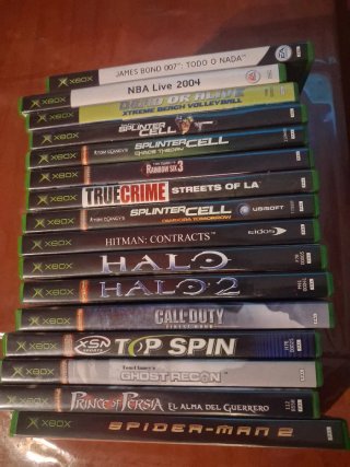 Xbox Clásica Negra + 16 Juegos + Mando