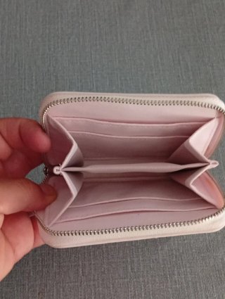 Monedero Pandora rosa crema