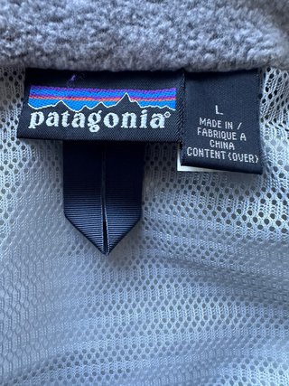 Giacca a vento Patagonia uomo blu/grigia