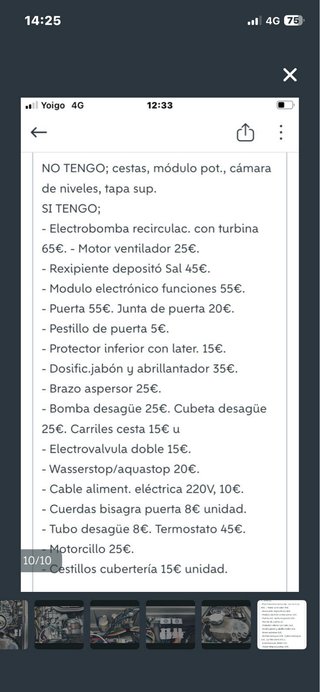 Lavavajillas Fagor 2LF-013SX recambios