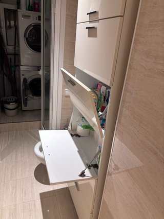 Mueble de baño alto blanco