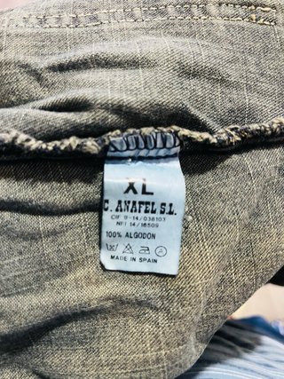 Chaqueta vaquera negra entallada Talla XL