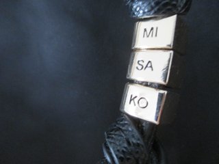 Bolso de hombro negro Misako