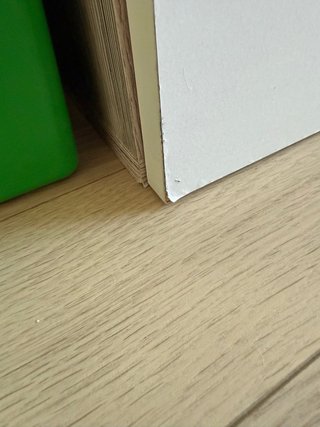 Mueble TV madera y blanco