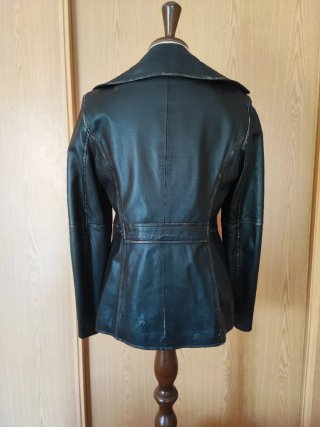 Chaqueta de piel negra Talla L