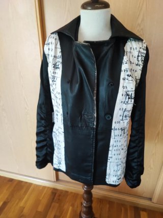 Chaqueta de piel negra Talla L