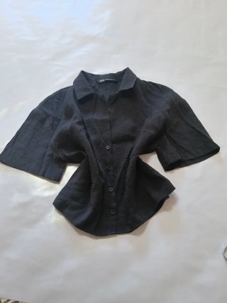Camisa Zara fluida manga corta Talla XS