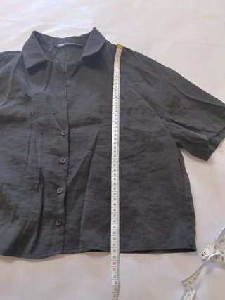Camisa Zara fluida manga corta Talla XS