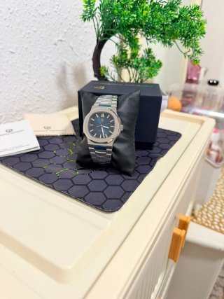 Reloj Pagani Design Automático Azul Plata