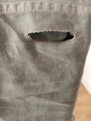 Cabecero tapizado de tela gris 160x120 cm