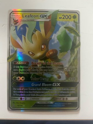 Carta Pokémon Leafeon GX 13/156