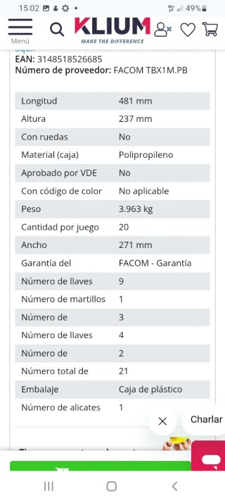 Caja de herramientas FACOM