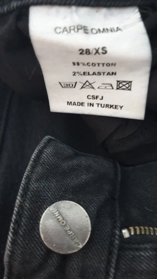 Tejano pantalon de chico negro CARPE OMNIA