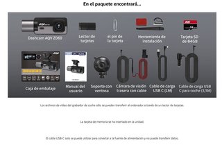 DashCam 2K Bicámara Coche Camión Nueva a Estrenar