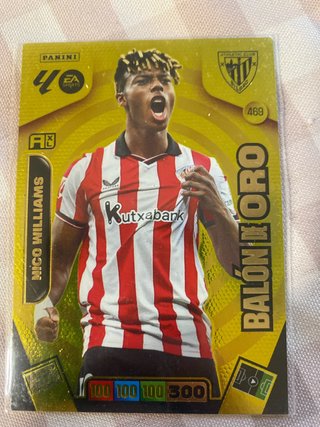 Carta Nico Williams Balón de Oro #469 Panini