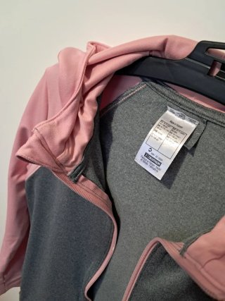 Sudadera Decathlon 10 años gris y rosa