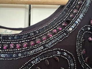 Vestido Geode XXL de tul con pedrería y lentejuela