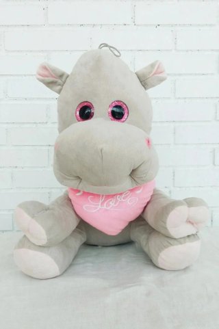 Peluche hipopótamo grande Love. Regalo bebé