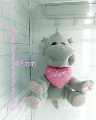 Peluche hipopótamo grande Love. Regalo bebé