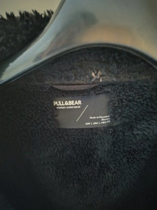 Chaqueta biker forrada Pull&Bear negra M