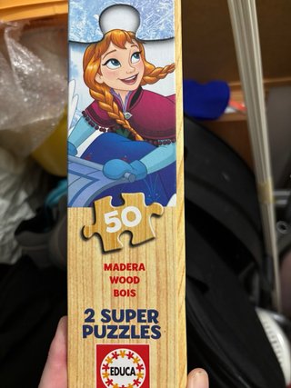 2 Puzzles Frozen Educa 50 Piezas