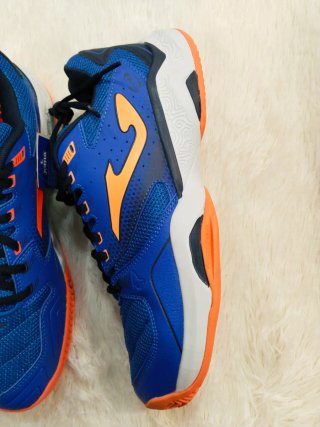 Zapatillas Fútbol Sala Joma Azul Naranja