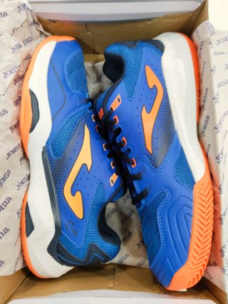 Zapatillas Fútbol Sala Joma Azul Naranja