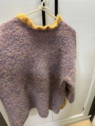 Jersey Zara Lana Talla Única Morado