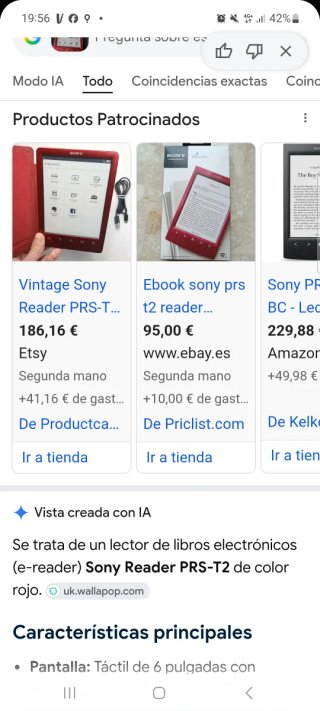 Sony Reader PRS-T1 Rojo