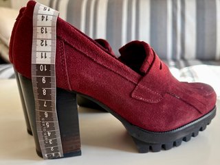 Zapatos ante granate Mimao talla 37