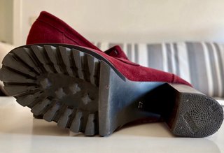 Zapatos ante granate Mimao talla 37