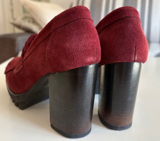 Zapatos ante granate Mimao talla 37