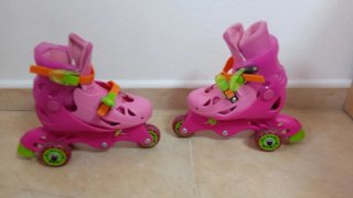 Patines en línea rosas