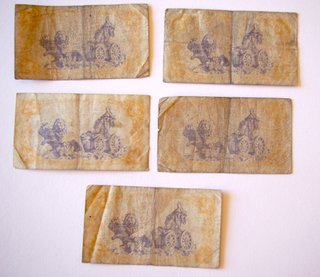 Lote 5 Billetes 1 Peseta 1937 República Española