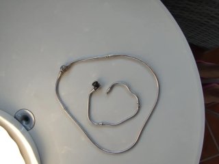 Conjunto Pandora Collar y Pulsera Plata