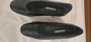 Zapatos Pons Quintana negros trenzados