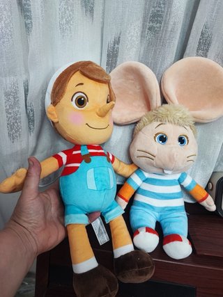 Peluche interattivi Pinocchio e topo