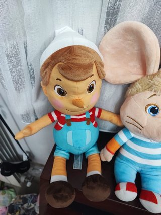 Peluche interattivi Pinocchio e topo