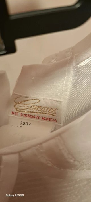 Vestido de Comunión Alforzas y Organza