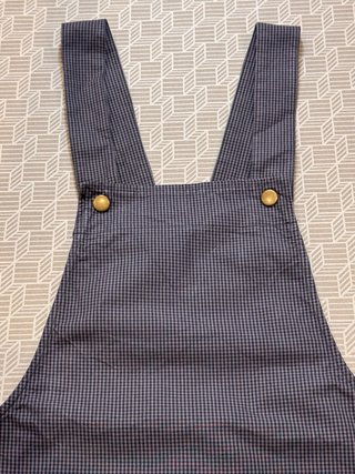 Peto falda Brownie cuadros gris