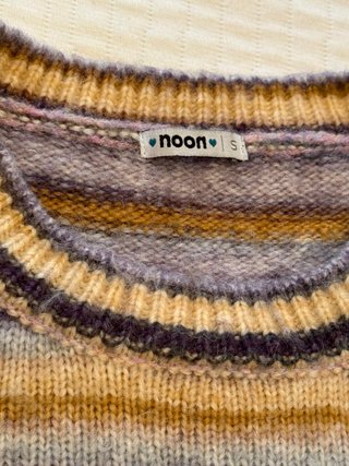 Jersey de punto rayas multicolor Noon