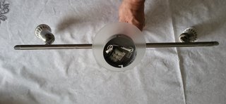 Lámpara moderna 3 focos LED acero inoxidable