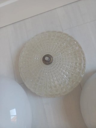 5 Plafones de Cristal Antiguos.
