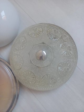5 Plafones de Cristal Antiguos.