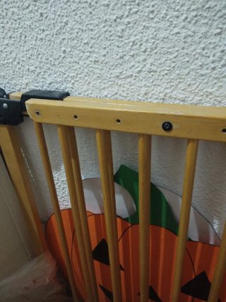 Barrera de seguridad para bebé de madera