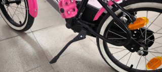 Bicicleta infantil 16" Btwin rosa y negra