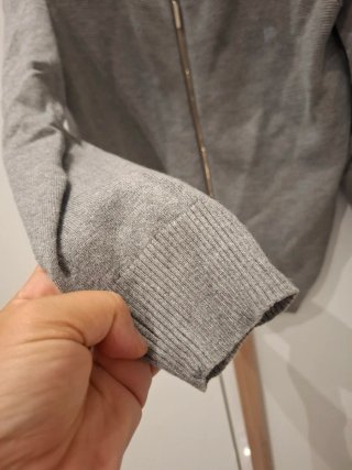 Cardigan Carolina Herrera Gris Cremallera