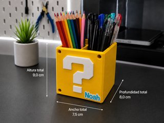 Supporto Penne 3D Personalizzato con Nome